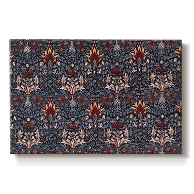 Tête de serpent (textile en coton imprimé) - William Morris - toile tendue avec châssis - 1876