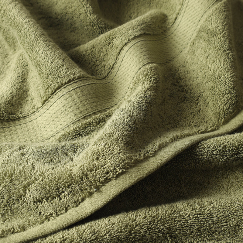 Scotia Egyptian Cotton Bath Towel Set, Forest Green, 3Pc Towel Set  (1Bath, 1Hand, 1Face)