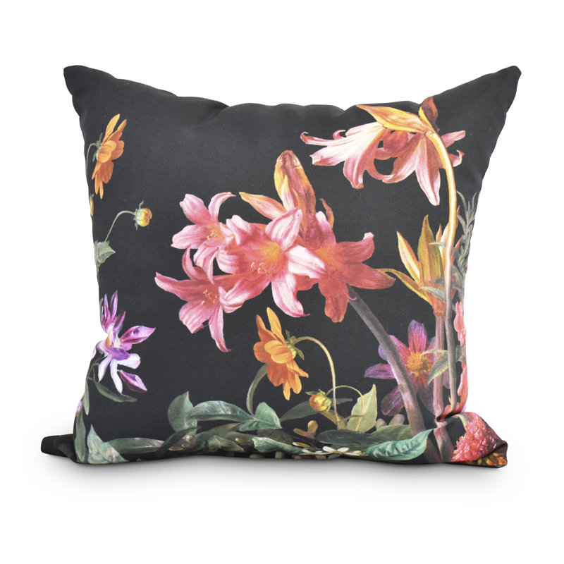 Housse et insert de coussin carré Fickle Florals, 16 po x 1 po
