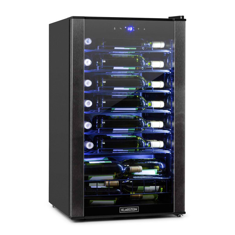 Klarstein Single Zone 86.5cm Freestanding 36 Bottle Wine Refrigerator