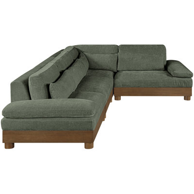 Canapé modulaire 4 pièces en tissu de chenille 127,75 po Turin