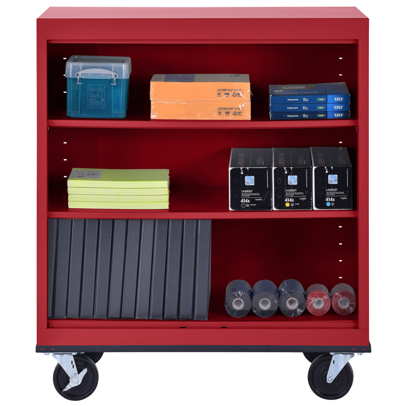 Steel Single Storage Cabinet ( 42'' H x 36'' W x 18'' D), Red