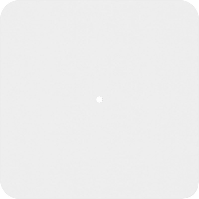 White PVC Contemporary Square Ceiling Medallion 10"