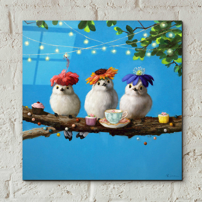 " Garden Party " by Lucia Heffernan, 12" H x 12" W x 0.13" D