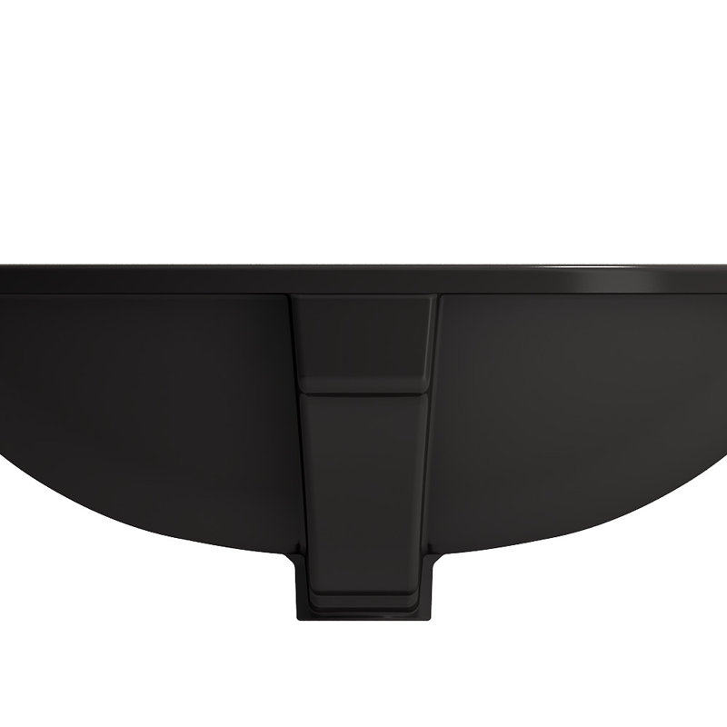 Parma 22.4'' L Bathroom Sink, Matte Black