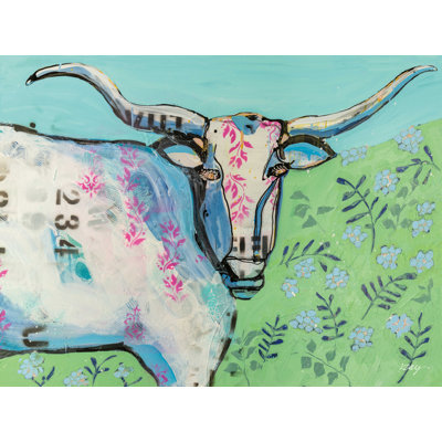 Longhorn dans le champ