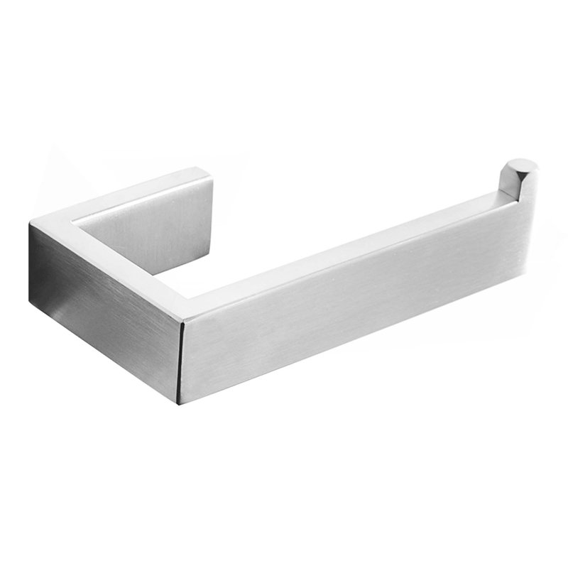 Porte-serviettes de salle de bain à angle simple en acier inoxydable Sus304, Chrome