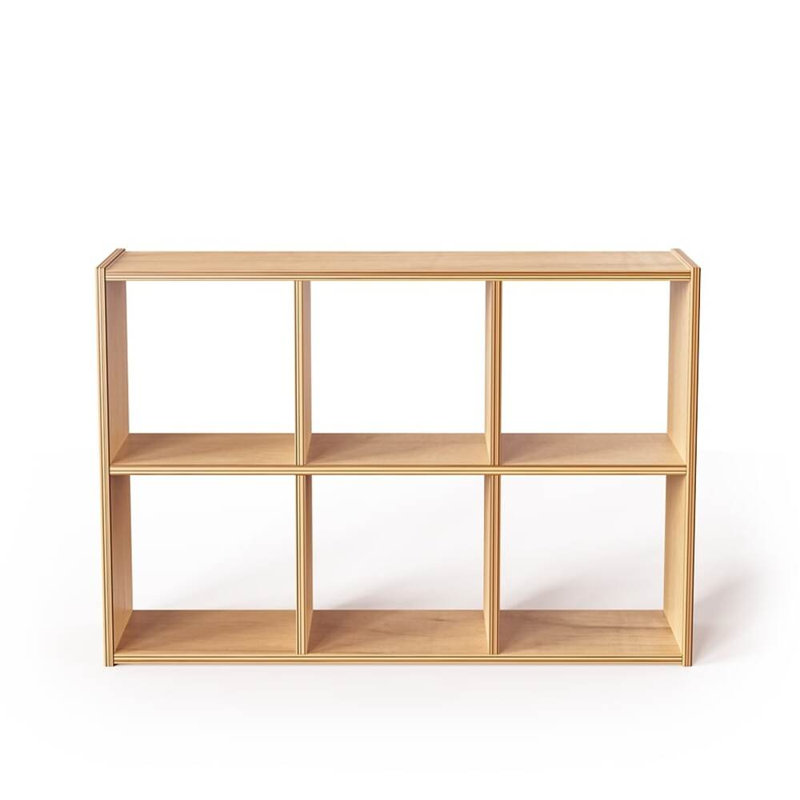 Six cubes horizontaux, Naturel, H 31,7 po x l 40,6 po x P 11,8 po