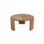 Table basse ronde avec pieds incurvés