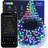 RGB Christmas Lights, 164Ft 498 LED Smart String Lights App Controlled, Dimmable Colour Changing Christmas Lights, Xmas Tree Lights Work With Alexa & Google Home