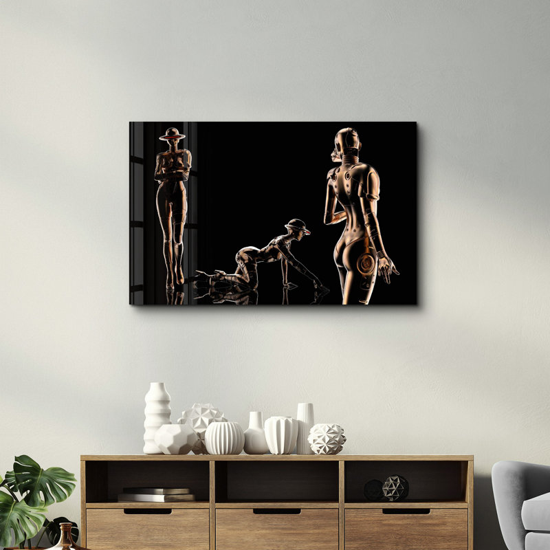 Elegant Tempered Glass Wall Art Painting, 13.8 x 21.7 inches | 100% Tempered Glass, Thickness: 0.16 inches | UV Printed for Vibrant Colors | Perfect for Home Decor, Living Room, & Office Spaces