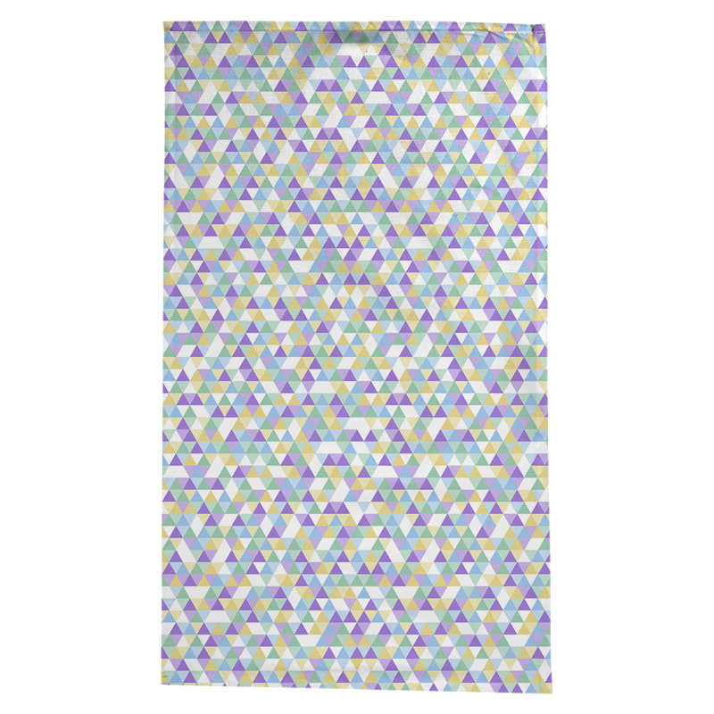 Nappe à motif triangle Avicia, Bleu / Jaune