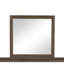 Miroir, aucun assemblage requis, finition noyer sablé