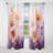 Pink And Coral Poppy Meadows I - Traditional Curtain - Velvet Room Darkening - 1 panel-107593127