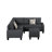 -piece upholstered sectional sofa with modular design, perfect for spacious living rooms-1728755731