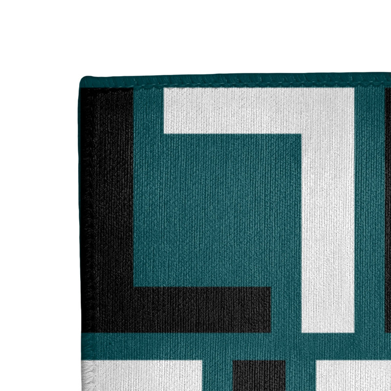 Geometric Indoor Rug, Rectangle 4' x 6'