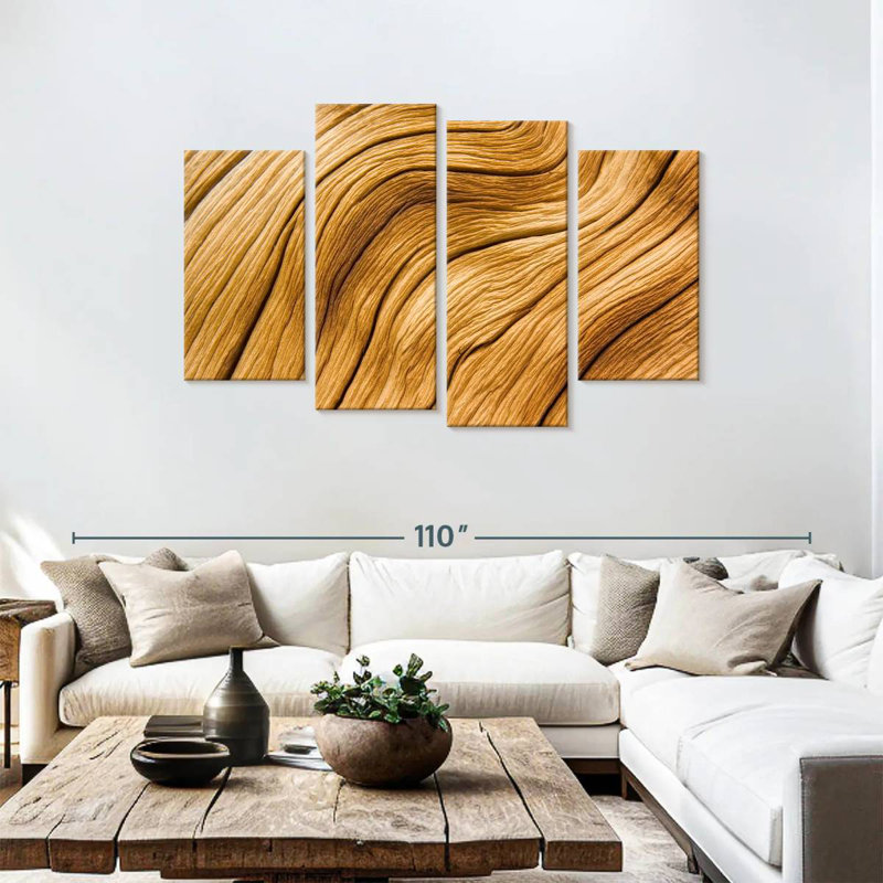 Avery Pine Tree Bark Abstract, 48" H x 75" W
