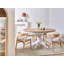 Extending Dining Table Mondello Ash Wood 150 cm 106 cm Wood-799699119