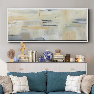 Gris et gris abstrait, toile encadrée