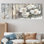 Pe pivoines par The Icy Barn Dor - By - art mural traditionnel pour le salon