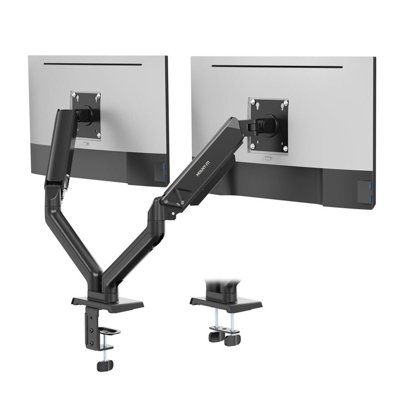 Dual Monitor Mount With Spring Arms