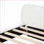 Structure de lit tapissier White Boucle
