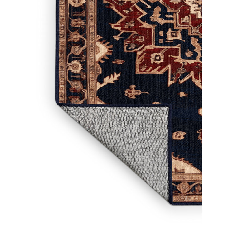 Tapis mauve lavable à la machine, Carré 7 pi