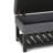 Cosmopolitan 44"W Vegan Leather Transitional Storage Ottoman Bench with Tufted Lift-Top and Open Shelf-1592803267
