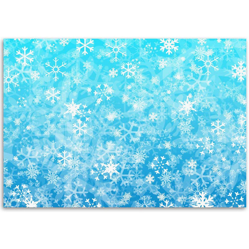 Magnifique flocon de neige floral M02, L 100 po x l 144 po