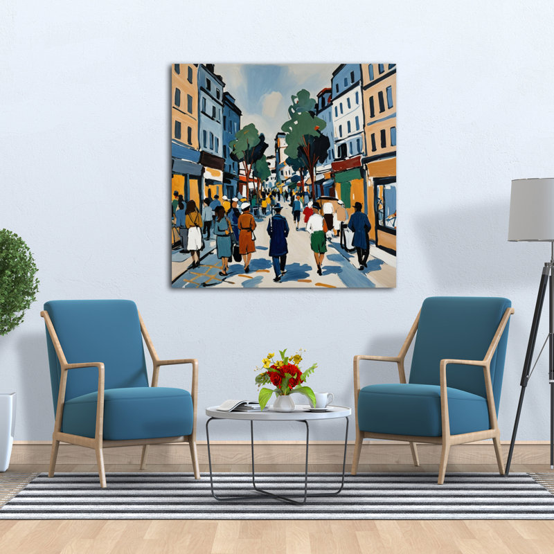 Rythme urbain I, H 54 po x l 54 po