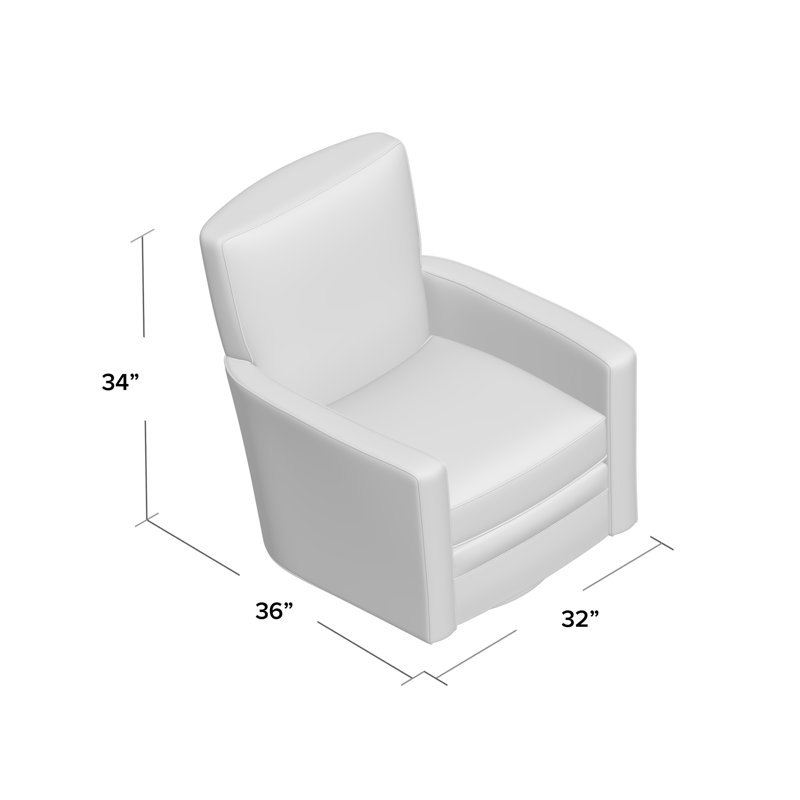 Invitation Swivel Glider, Peyton 21 Dove Performance Twill, Yes