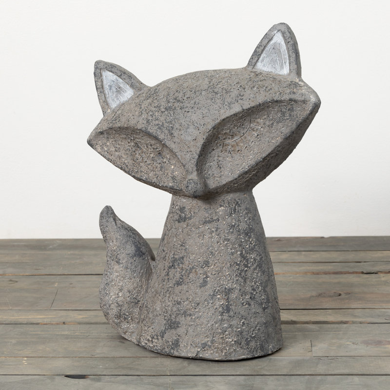 Statue de jardin renard