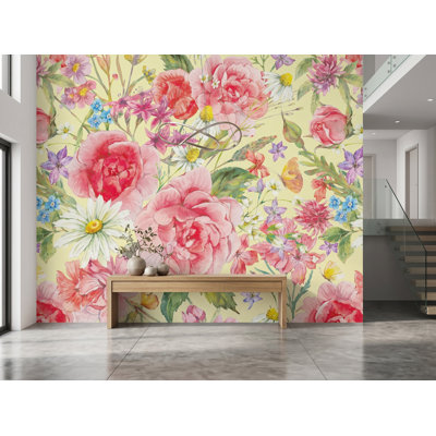 Wall Mural, 100"W x 100"H, Vinyl Peel and Stick