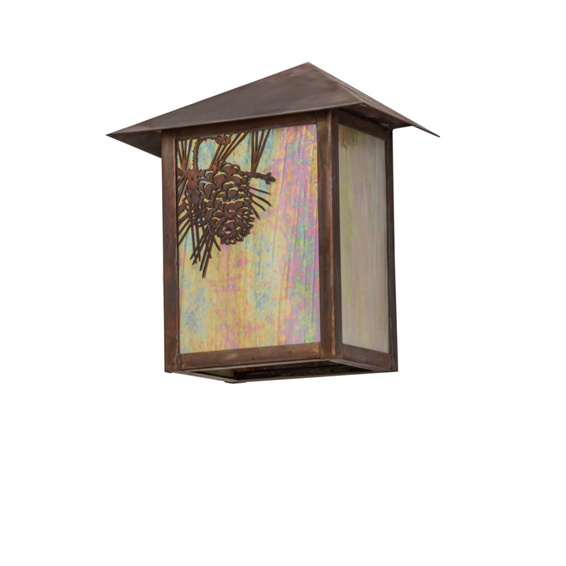 Seneca Winter Pine Outdoor Wall Lantern