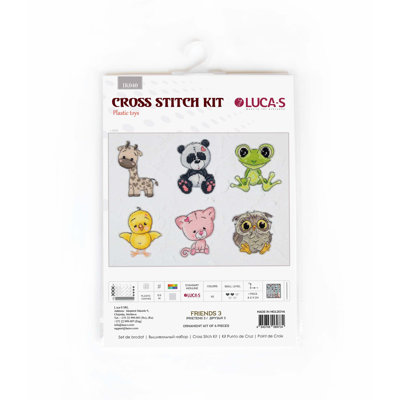 Friends 3 Counted Cross-Stitch Kit by Luca-S JK040L