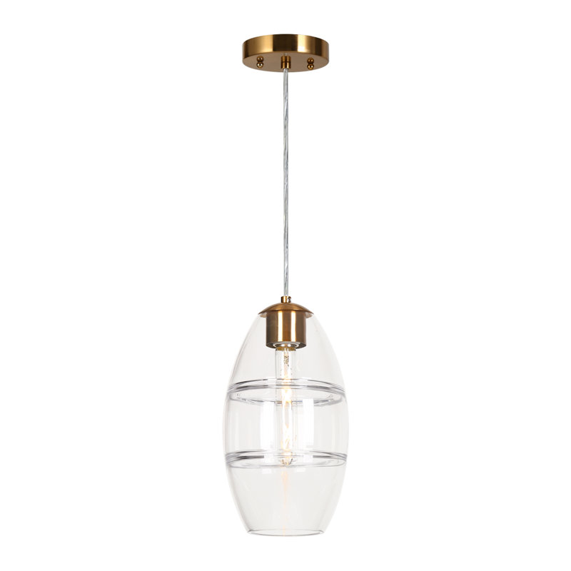 Luminaire suspendu à 1 lumière H 12,6 po certifié ETL