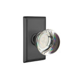 Passage Providence Crystal Clear Acrylic Knob with Rectangular Rose