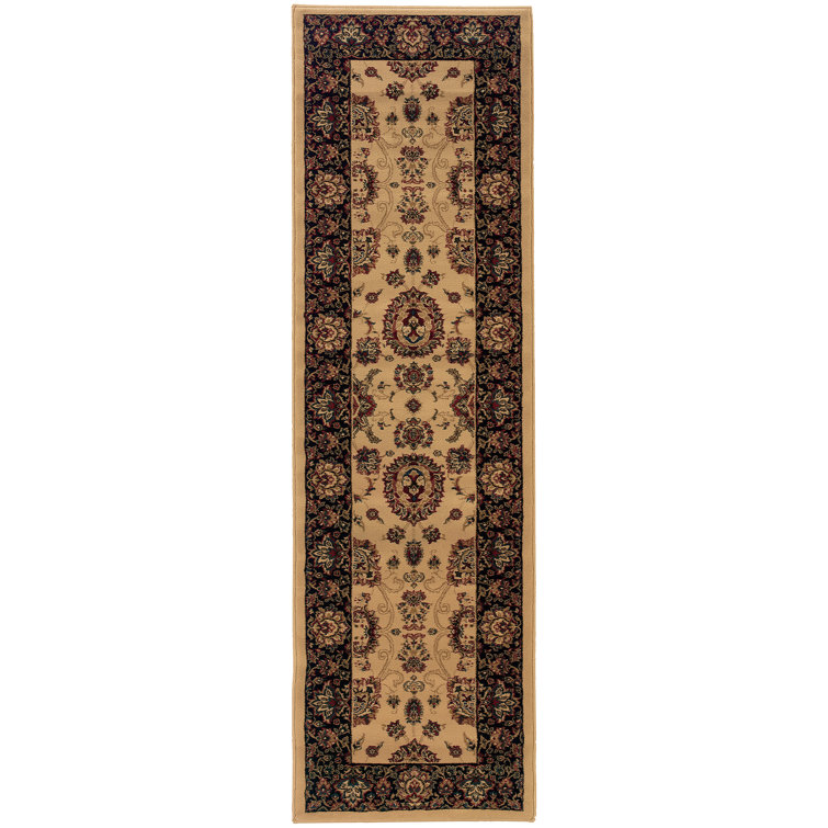 Tapis oriental ivoire / noir Shelburne
