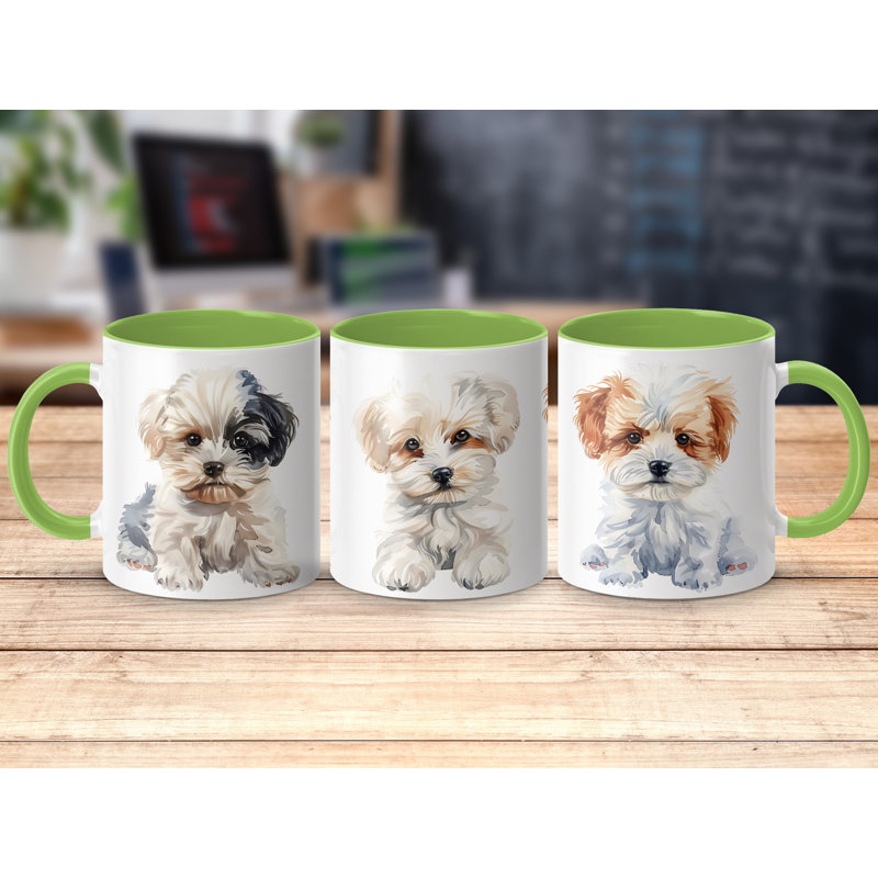 Ceramic Coffee Mug, 1, Light Green