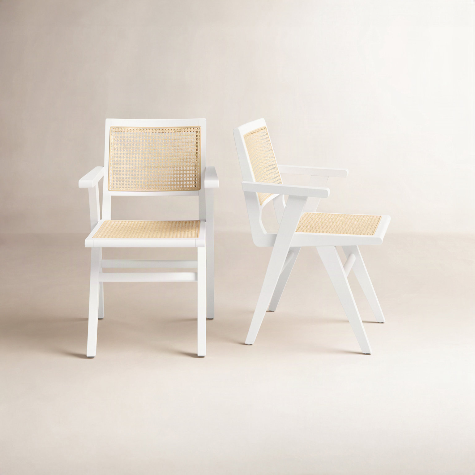 Atticus Dining Armchair, White