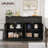 Buffet de rangement avec deux tiroirs et quatre portes-107150937