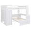 Lit mezzanine avec lit simple, étagères, bureau et garde-robe Sdalone