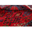 Tapis de couloir en tapis décoratif laine rouge 3 pi 7 po x 7 pi 2 po one-of-a-kind noué à la main