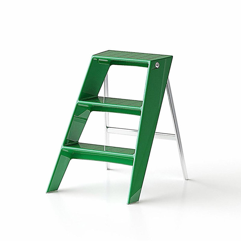 Home échelle échelle pliante cadre intérieur (vert) multifonctionnel échelle pliante tabouret échelle simple en plastique antidérapant
