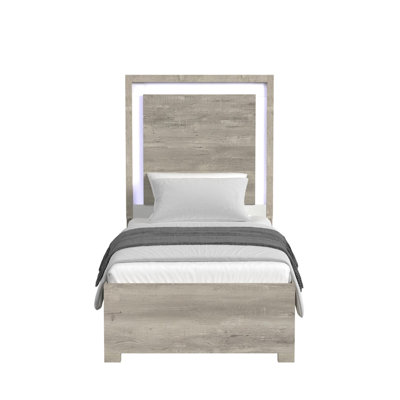 Vega Bed With LED In Dual Tone