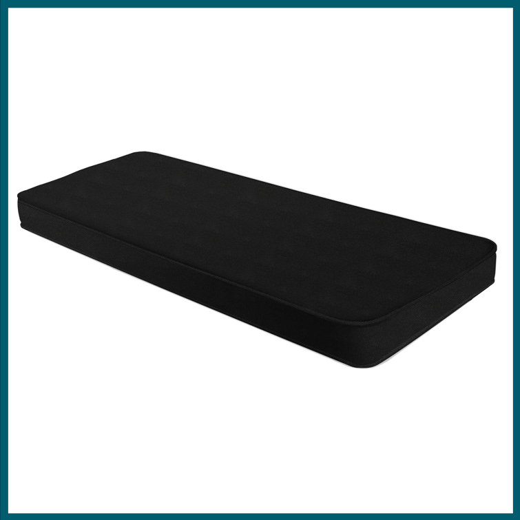Ebern Designs 2" Bay Window Bench Seat Cushion – Customizable for Indoor and Outdoor Use