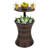 Iron and Rattan Beverage Tub Wine Bucket Ice Bucket