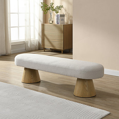 Dining Bench, Upholstered Entryway Bench
