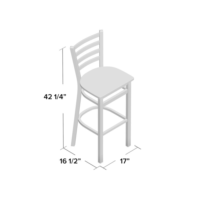 Lima Counter Stool with Steel Frame