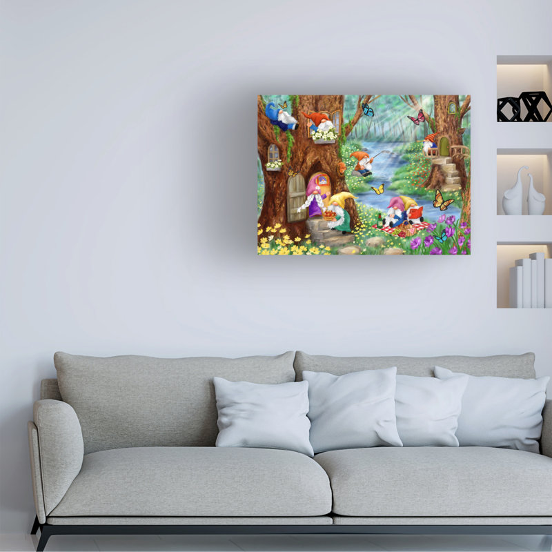 Art sur toile, ginomes bolognaises, H 14 po x l 19 po